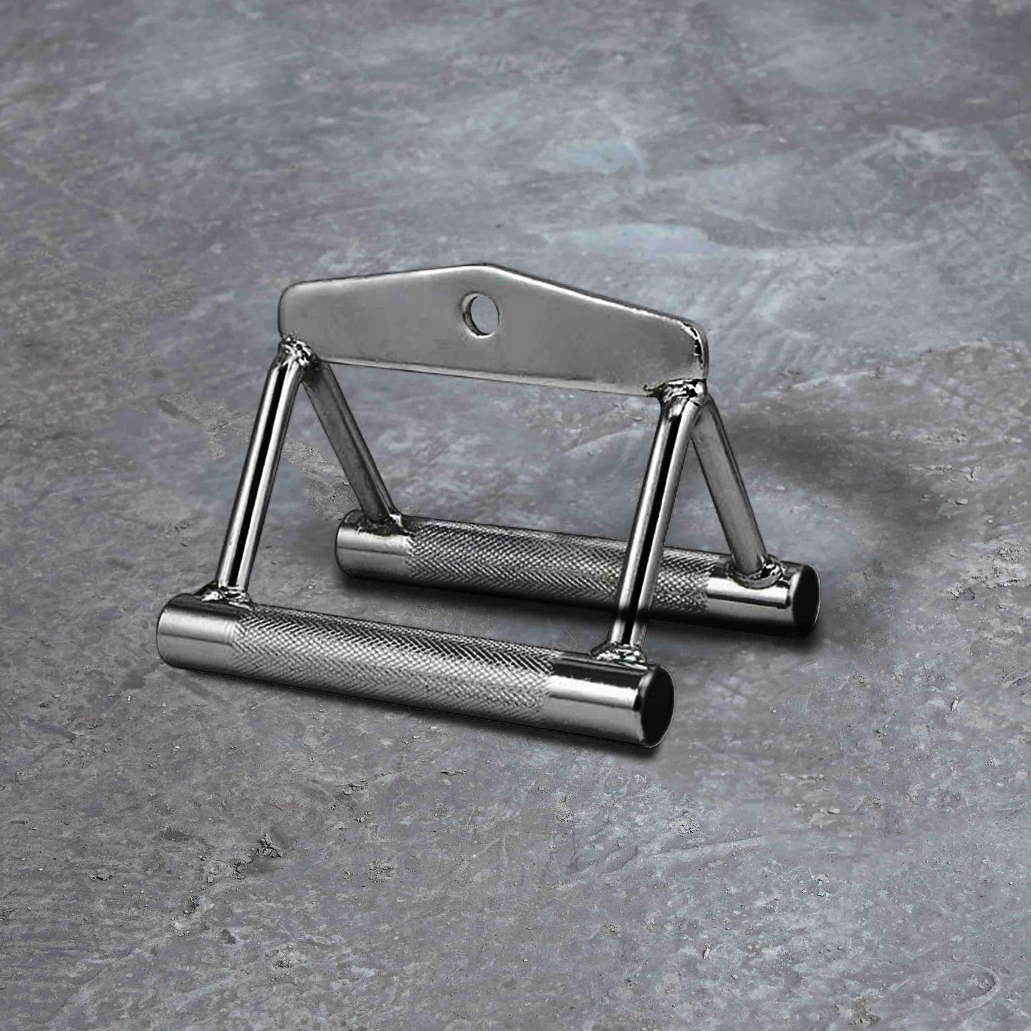 Double D handle attachment for body building exercises.